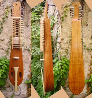 nyckelharpa  bourdon, 3 ou 4 ranges